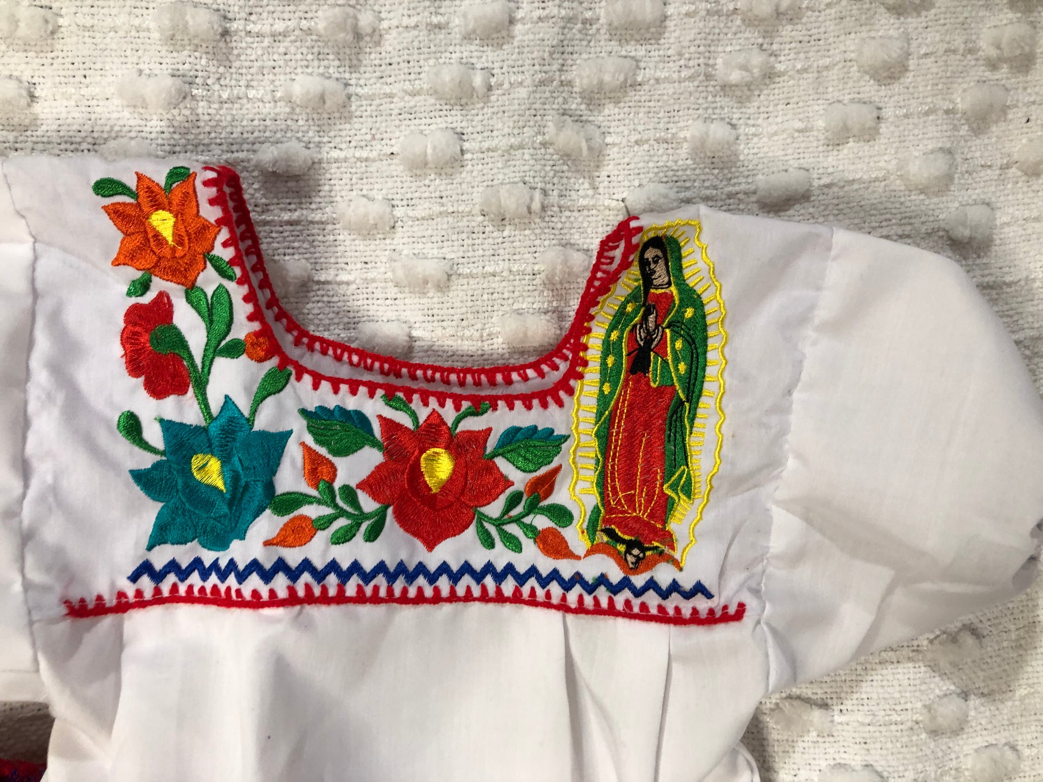 Maria Guadalupe Mexican Girl Set, Traditional  Mexican Girl outfit 3 Pieces.