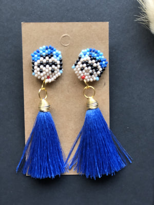 Stud Chaquira Beaded  and Tassel Fridas