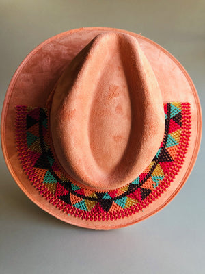 Romantic  Boho Western Hat, Gamuza Hat, Toaquilla Hat