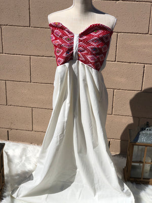 Maxi Dress, Hand Embroidered Loom Dress