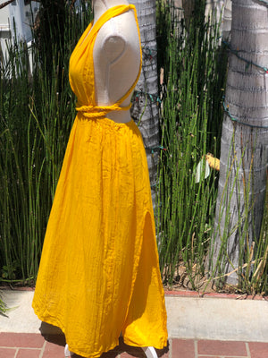 Beach Dress, Vestido de playa, Vestido de Manta Arrugada