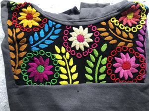 Rokoko Hoodies with Embroidered flowers