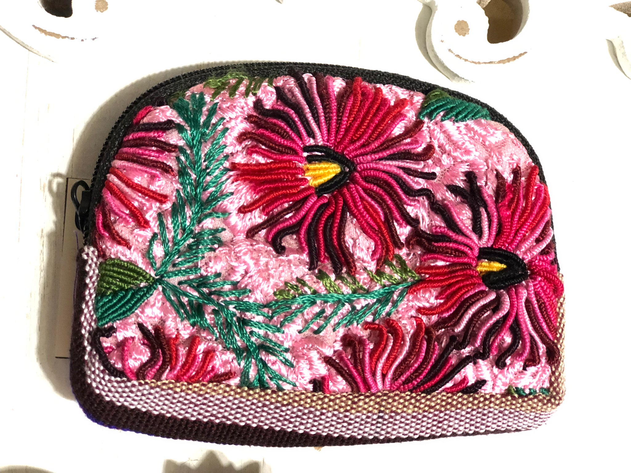 Hand Embroidered Coin Purse