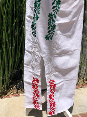 Dress Patria, Embroidered Mexican Dress, Vestido Patria, Vestido Mexicano