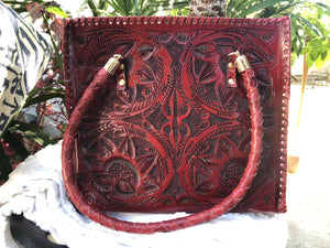 Red Tote Handbag