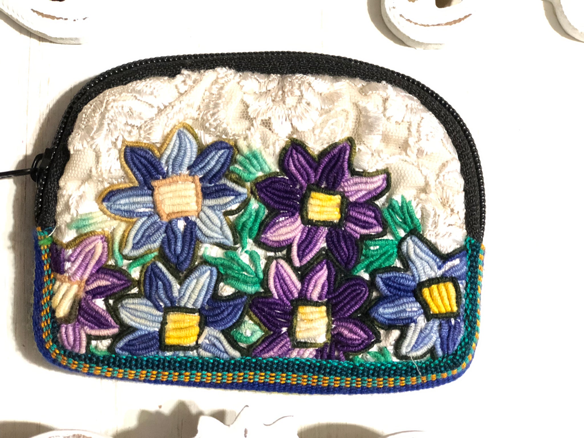 Hand Embroidered Coin Purse