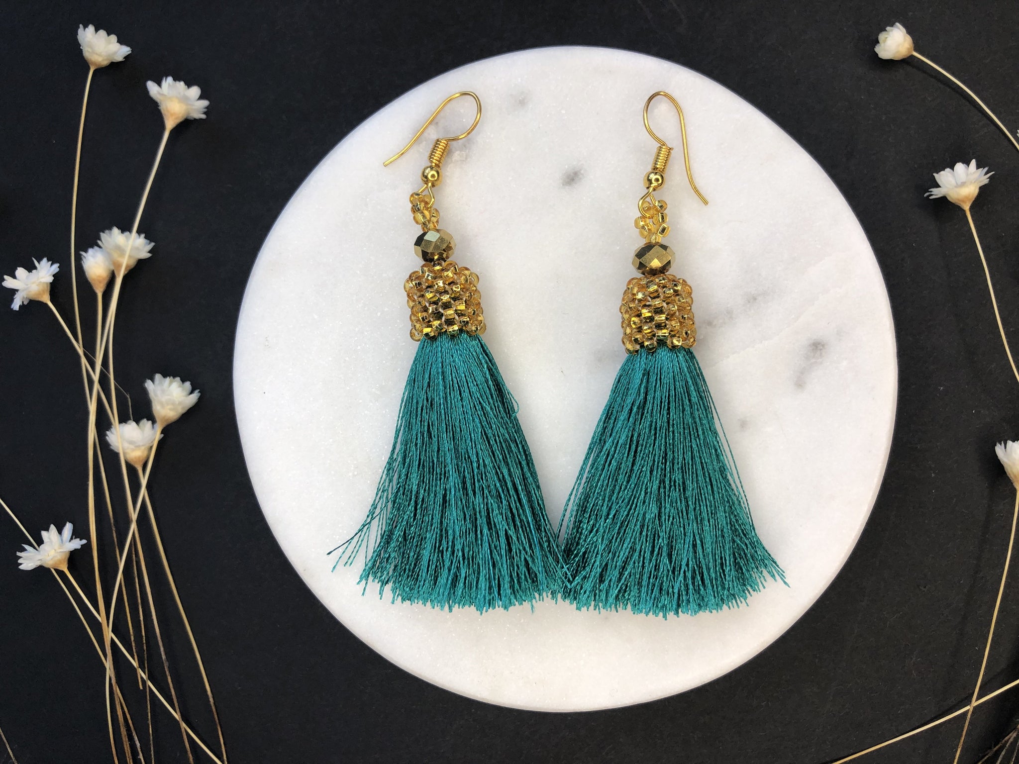 Tassel & Chaquira Earrings