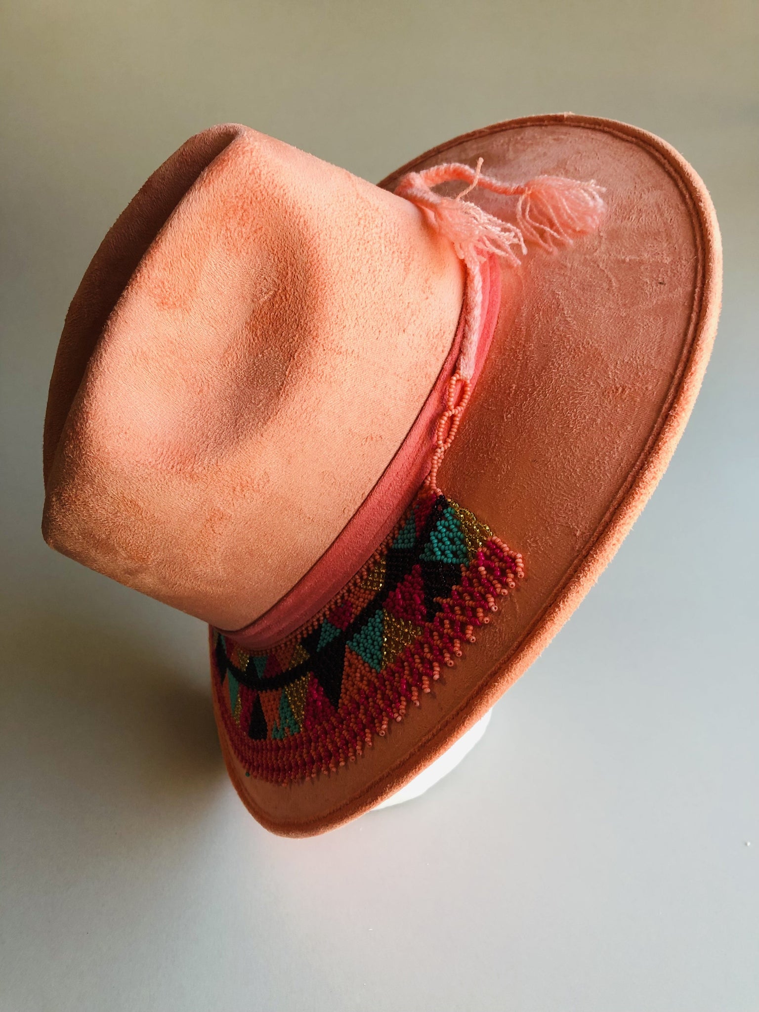 Romantic  Boho Western Hat, Gamuza Hat, Toaquilla Hat