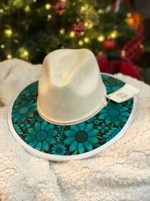 Embroidered Gamusa Fedora Hat Sombrero