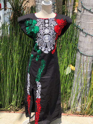 Dress Patria, Embroidered Mexican Dress, Vestido Patria, Vestido Mexicano