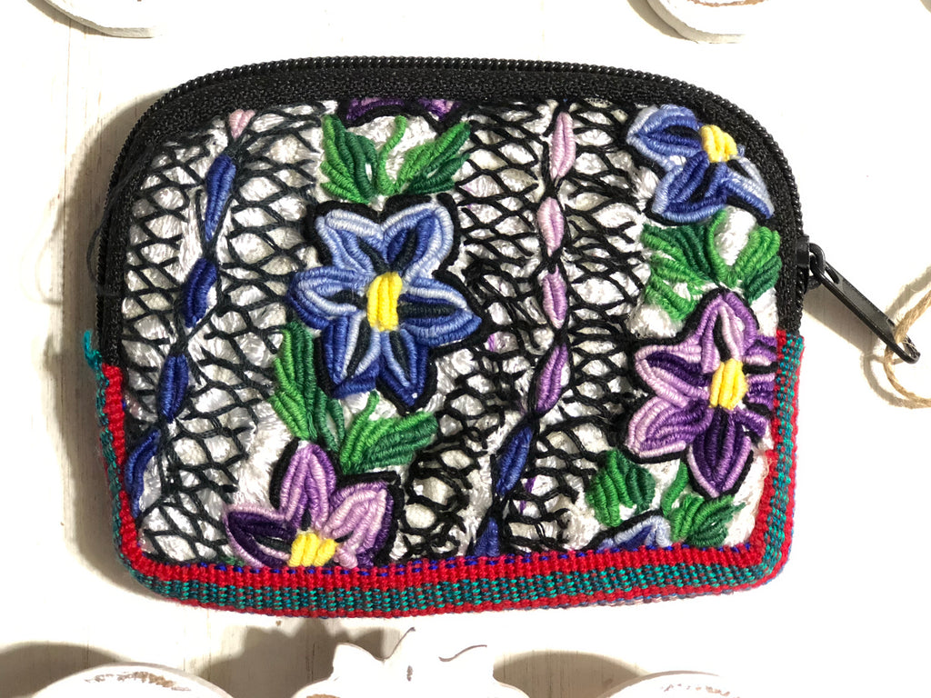 Hand Embroidered Coin Purse