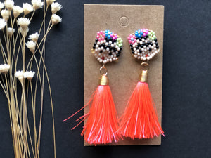 Stud Chaquira Beaded  and Tassel Fridas