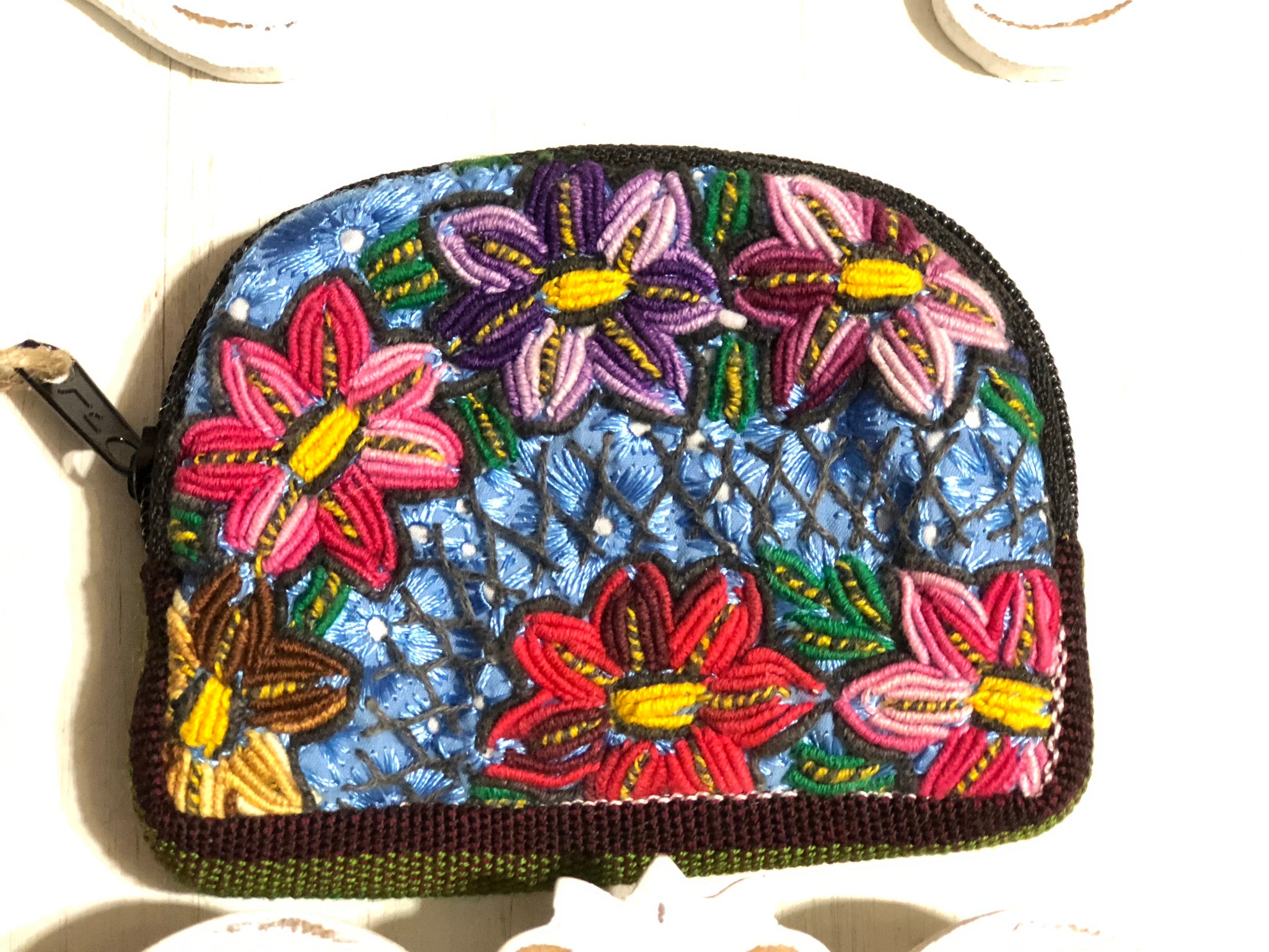 Hand Embroidered Coin Purse