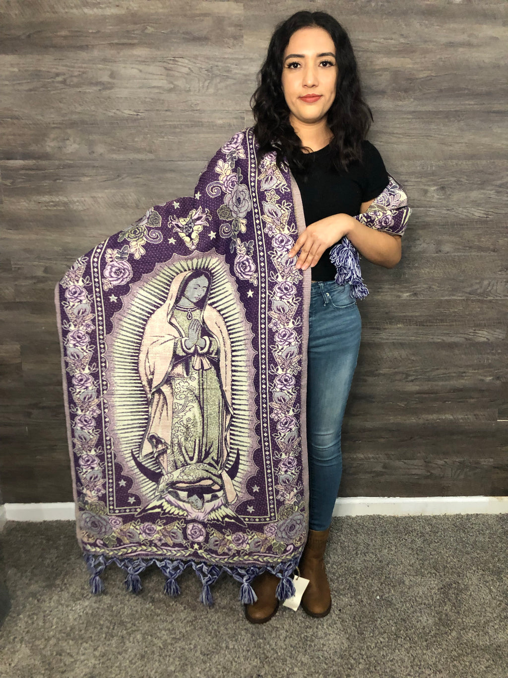 Reboso Guadalupano, Mexican shawl Guadalupana