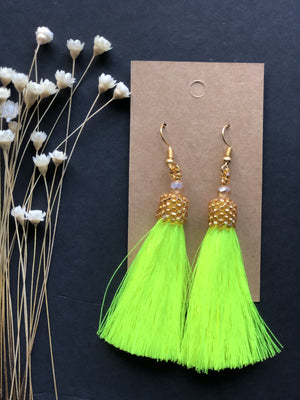 Tassel & Chaquira Earrings