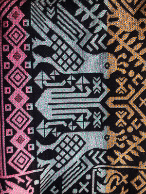 Rebozo Jaguar y Venado, mexican shawl jaguar and deer