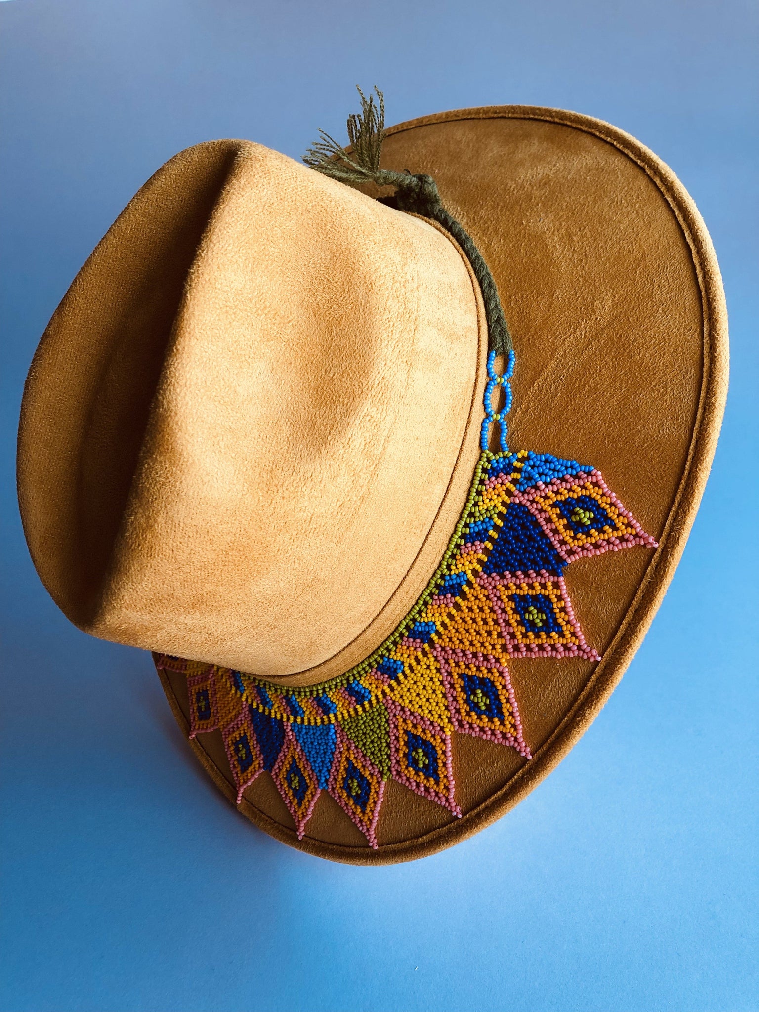 Canary Boho Western Hat, Gamuza Hat, Toaquilla Hat Yello