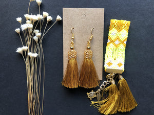 Stud Chaquira Beaded  and Tassel Fridas