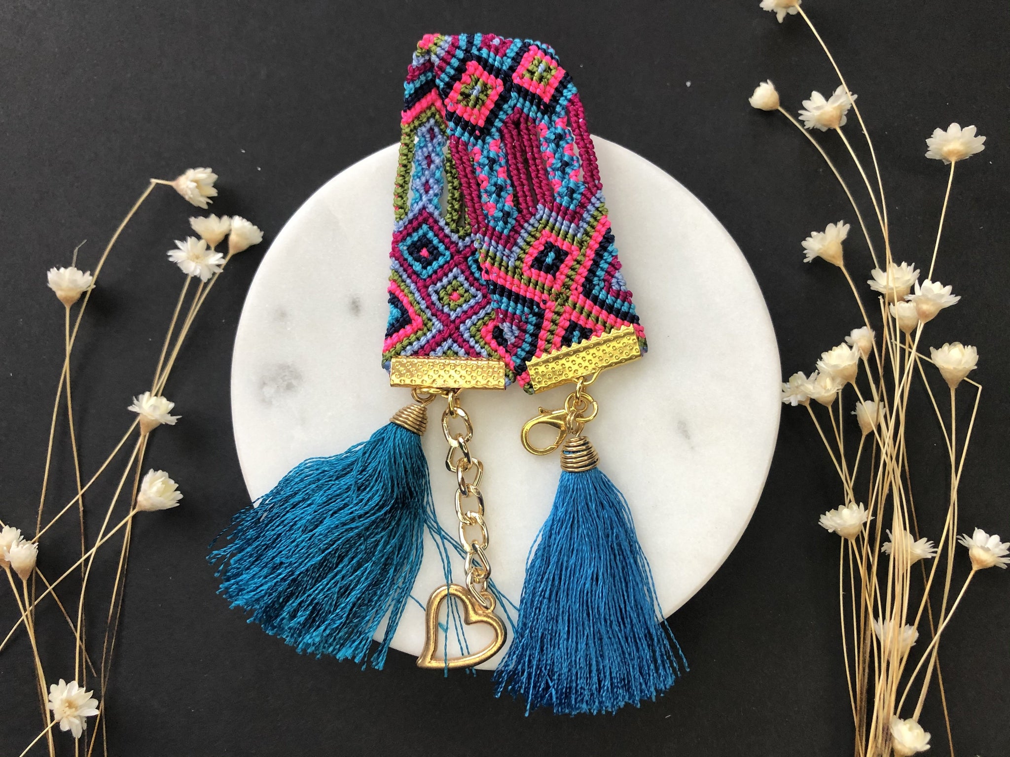 Hand Woven Bracelets With Tassel