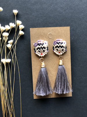 Stud Chaquira Beaded  and Tassel Fridas