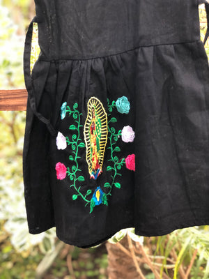 Vestido Campesino de Niña Guadalupe Negro