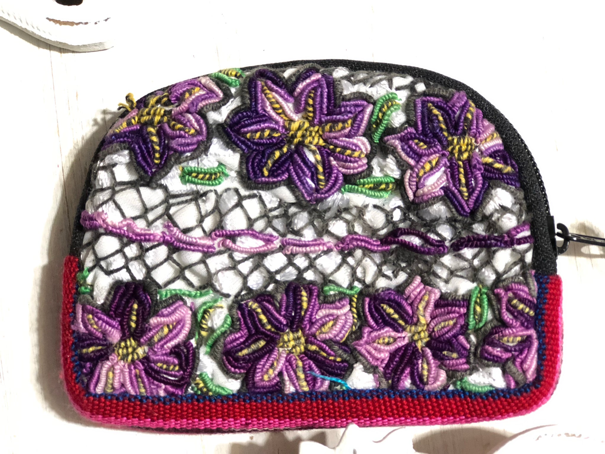 Hand Embroidered Coin Purse