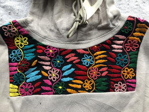 Rokoko Hoodies with Embroidered flowers