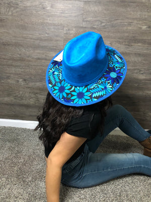 Embroidered Gamusa Fedora Hat Sombrero