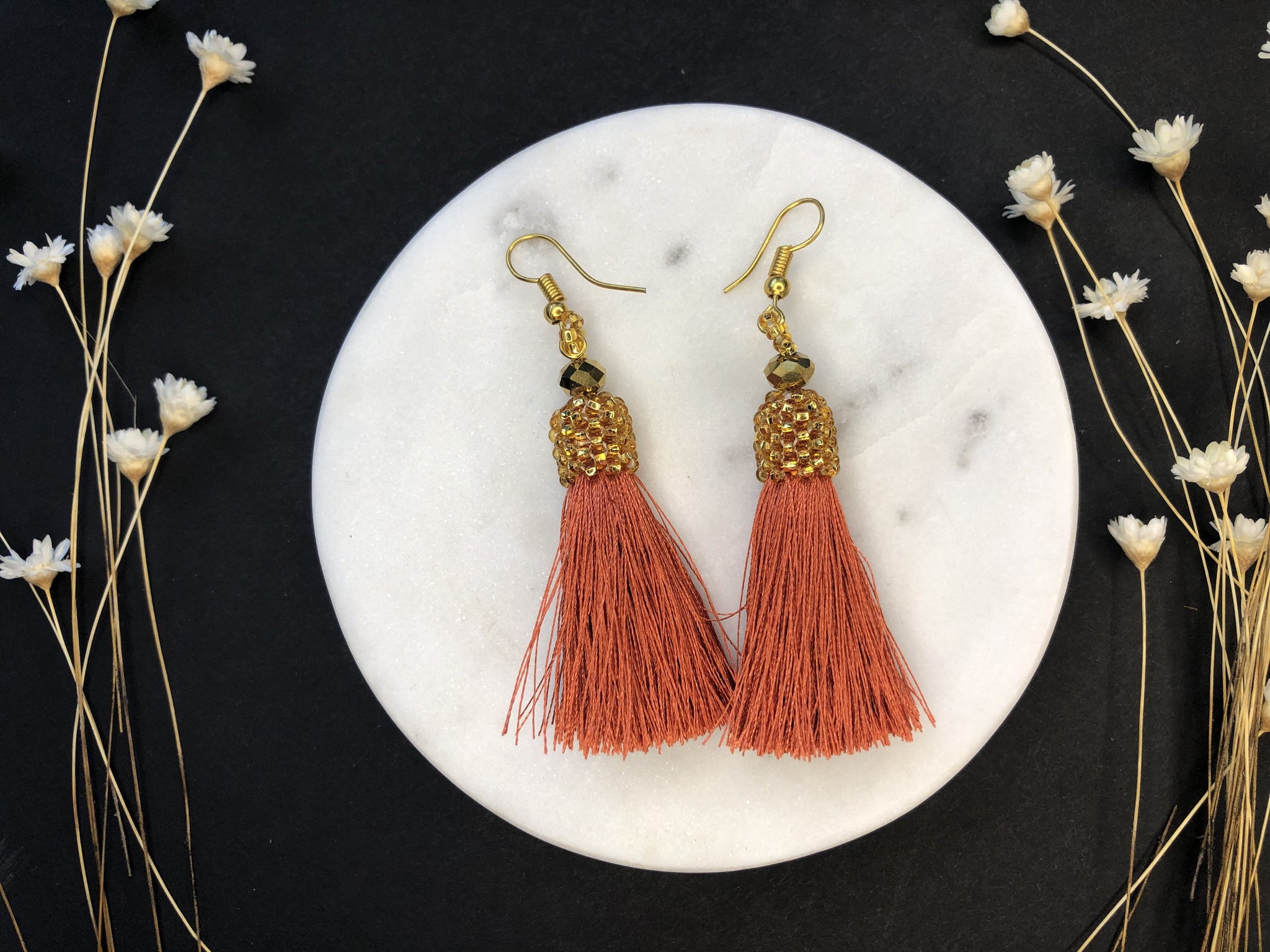 Tassel & Chaquira Earrings