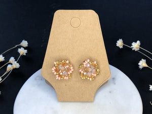 Chaquira Bead & Crystal Earrings