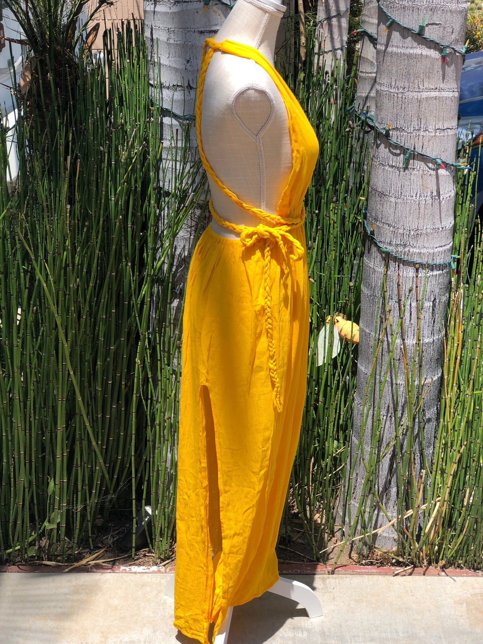 Beach Dress, Vestido de playa, Vestido de Manta Arrugada